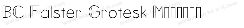 BC Falster Grotesk M字体转换